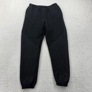 Nike Tech Pack Quilted Textured Joggers Mens Small Black Tapered Sweatpants S